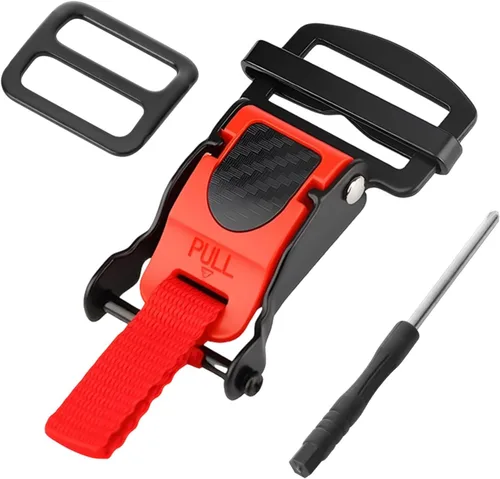 Vista 10 de Kit de hebilla de liberación rápida para casco, adaptador de correa de barbilla con trinquete de acero inoxidable para cascos de motocicleta, fácil