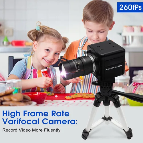 Vista 6 de 260fps Variable Focus Camera Optical Zoom Webcam,2mp FHD 1080P Varifocal Web Cam Manual Zoom Lens Webcamera,Raspberry Pi Mac Vari-Focus USB Web