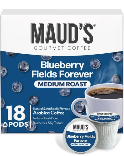 Vista 61 de Maud's - Cápsulas de café reciclables, compatibles con la cafetera Keurig K-Cup, una sola porción de café 100% arábica de tueste medio, 18