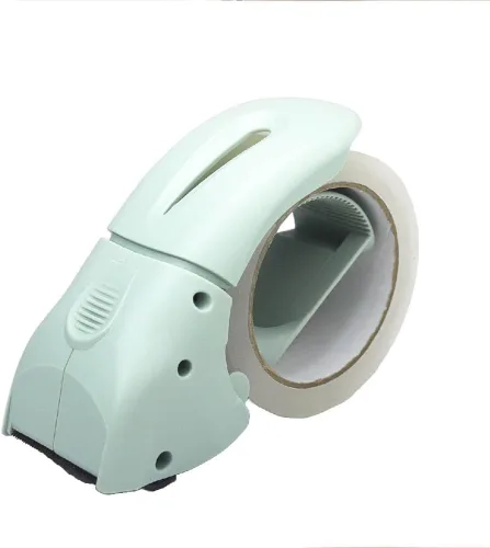 Vista 8 de ABEL EVO Dispensador de cinta de embalaje, azul oscuro, pistola de cinta ergonómica de 2 pulgadas de ancho para cajas de embalaje, envío de cajas