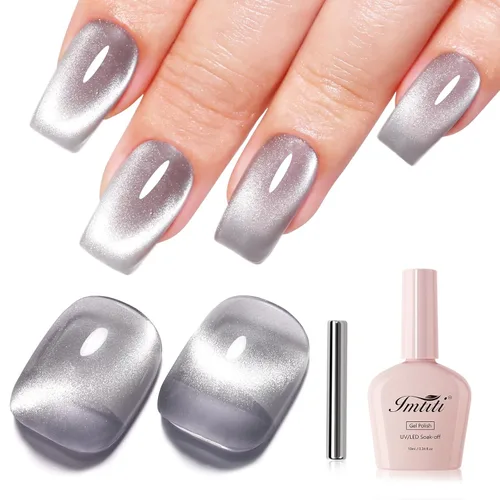 Vista 61 de Imtiti Esmalte de uñas de gel rojo burdeos de 0.3 fl oz, de larga duración, secado con luz UV, LED, para otoño, para salón de belleza, bricolaje
