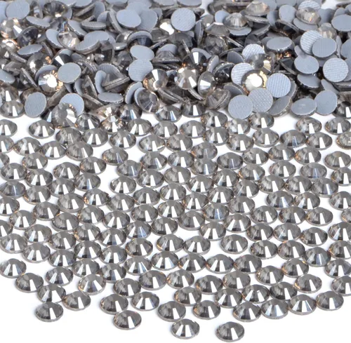 Vista 26 de Bymitel Hotfix - Gemas redondas de diamantes de imitación de cristal para manualidades, mezcla de 6 tamaños con kit de lápiz de cera, negro