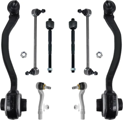 Vista 86 de Detroit Axle - Kit de brazos de control delanteros de 8 piezas para Toyota Sienna 2004-2010, 2 brazos de control inferiores con rótulas, 4 barras