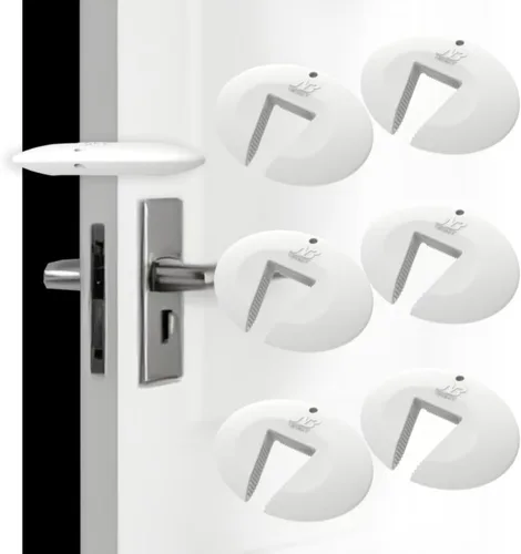 Vista 10 de Protector de silicona para puerta y tope de puerta, protector de pellizco duradero, evita lesiones por pellizcos, puertas de golpe, tope de puerta