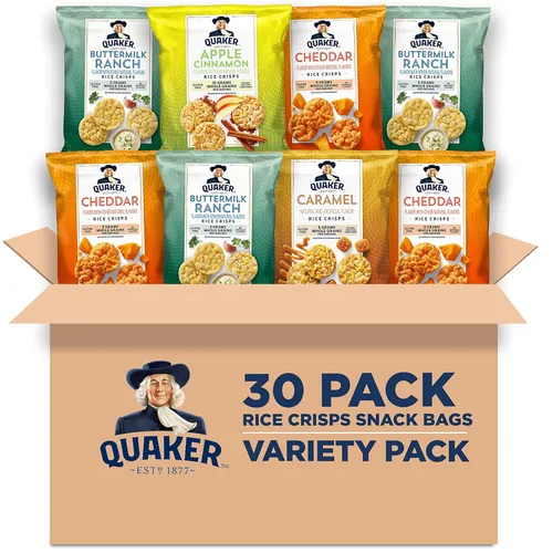 Vista 14 de Quaker - Patatas fritas de arroz, paquete con 6 variedades de sabores,12