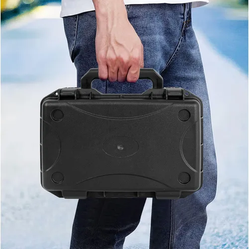 Vista 7 de Estuche de transporte duro, caja de almacenamiento a prueba de golpes con espuma personalizable, caja de herramientas protectora portátil de 11