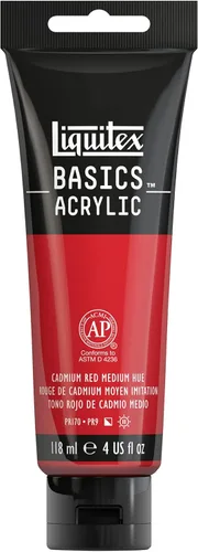 Vista 123 de Liquitex BASICS Pintura Acrílica, Tubo de 250ml (8.5 oz), Azul Ftalocianina