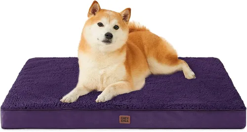 Vista 68 de EHEYCIGA Camas ortopédicas para perros grandes con funda extraíble lavable para jaula, camello, 35 x 23 pulgadas