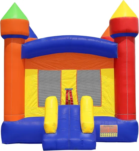 Vista 3 de Casa inflable de grado comercial HQ, 100% PVC, castillo saltador inflable solo para deportes