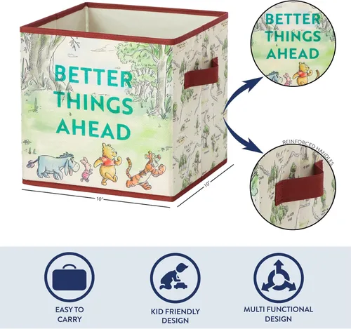 Vista 39 de Idea Nuova Marvel Avengers - Juego de dos espaciosos cubos de almacenamiento plegables, 10 x 10 pulgadas, Avengers / gris