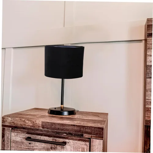 Vista 7 de SHERCHPRY Pantalla de lámpara colgante de tela ovalada negra, pantalla de lámpara de pie E27, cubierta de luz con clip, cubierta de luz de repuesto