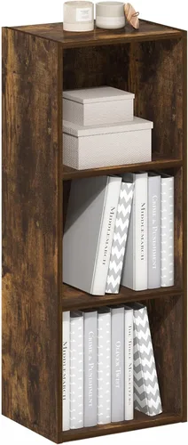 Vista 53 de Furinno - Estantería de cubos de 4 niveles serie Luder para libros y almacenamiento, color verde y blanco