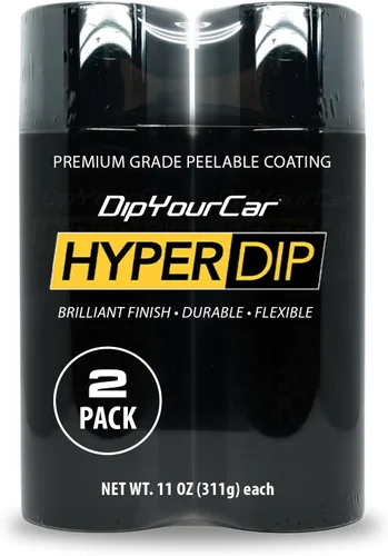 Vista 4 de DipYourCar HyperDip Peelable Car Paint - 2-Pack Automotive Spray Paint for Wheels, Emblems, Mirrors and More - Factory Silver
