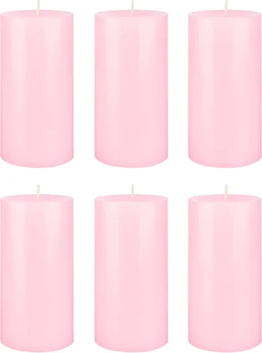 Vista 32 de Mega Candles 1 vela de pilar negra sólida sin perfume, vertida a mano, vela de cera de alta calidad de 3 x 6 pulgadas, decoración del hogar, spas