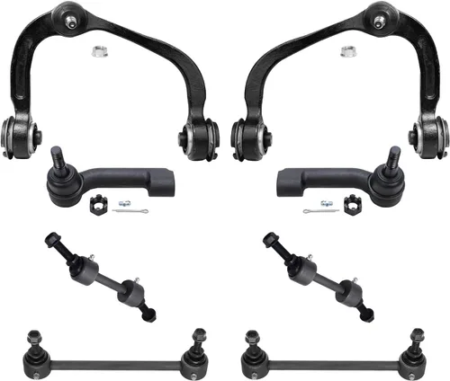 Vista 53 de Detroit Axle - Kit de brazos de control delanteros de 8 piezas para Chevy Trailblazer EXT GMC Envoy XL XUV Buick Rainier Isuzu Ascender, brazos