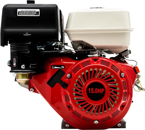 Vista 9 de Motor de gas de 4 tiempos de 420 cc, motor de gasolina OHV de 15 CV, motor de motor de gas de eje horizontal, motor de gasolina de arranque