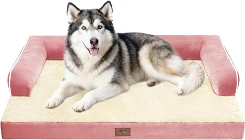 Vista 11 de Cama ortopédica impermeable para perros pequeños, cama para perros de tamaño mediano, cómoda cama para mascotas y gatos con lados, funda extraíble