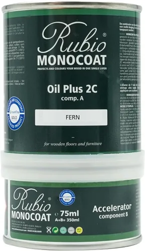 Vista 117 de Rubio Monocoat Tinte y Acabado para Madera 650 pies² - Blanco 5% Oil Plus 2C Secado Rápido, Aceite para Madera de Linaza Ecológico para Uso
