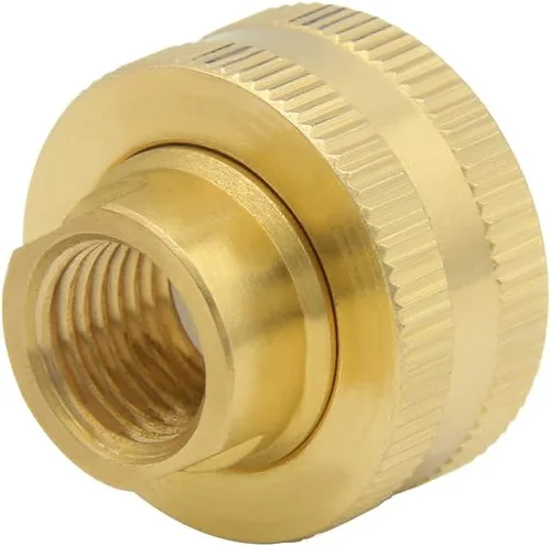 Vista 17 de Hooshing Adaptador giratorio de manguera de jardín de latón 3/4 "GHT a 1" NPT hembra a hembra conector de tuberías