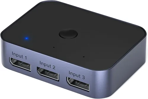 Vista 16 de Convertidor de 2 AV a HDMI, 1080P/720P 2 puertos RCA compuesto CVBS AV Switch a HDMI convertidor adaptador compatible 4:3/16:9 conmutación, para TV