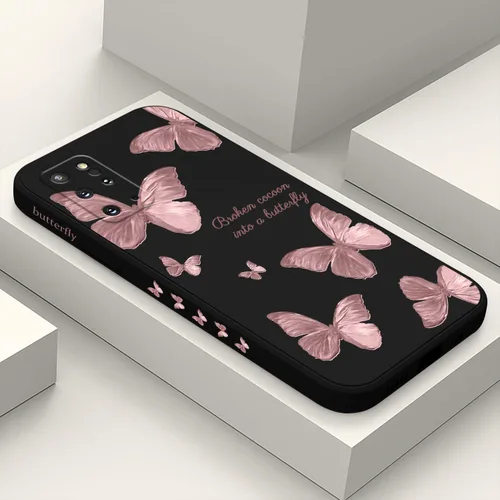 Vista 37 de LEECG para Samsung Galaxy S20 Funda, Diseño Creativo Lateral con Forro de Microfibra de Silicona Suave con Patrón de Flores para Cubierta de negro