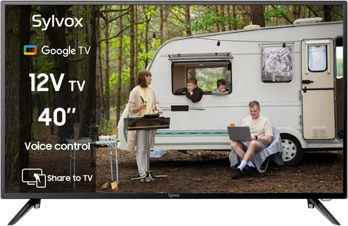 Vista 13 de SYLVOX Smart RV TV, Televisor de 19" de 12 Voltios para RV, Camper DC/AC, HDTV, Compatible con Google OS, Soporta Descarga de Aplicaciones
