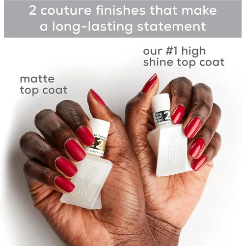 Vista 17 de essie Gel Couture - Capa superior con acabado de grado platino, 0.46 onzas (el embalaje puede variar) (paquete de 2)