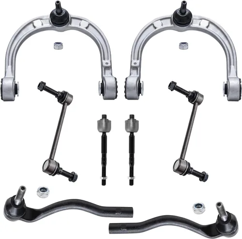 Vista 218 de Detroit Axle - Kit de brazos de control delanteros de 8 piezas para Toyota Sienna 2004-2010, 2 brazos de control inferiores con rótulas, 4 barras