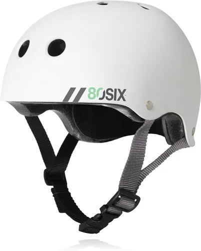 Vista 15 de Casco Multideporte Triple Certificado 80Six - Ideal para Bicicleta, Monopatín, Patineta, Patines en Línea y Patinaje en Línea