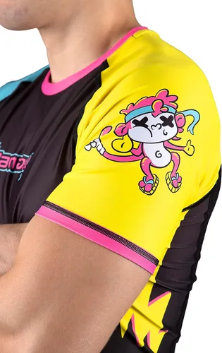 Vista 4 de Sanabul Ronin - Camiseta de manga corta para Jiu Jitsu MMA Training BJJ Rash Guard
