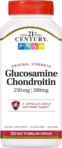 Vista 6 de 21st Century Glucosamina 250mg Condroitina 200mg Cápsulas, articulaciones, 120 Glucosamine 250 mg & Chondroitin 200 mg Capsules, Joint Health