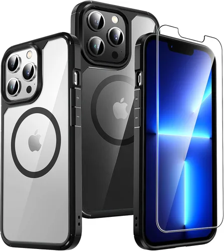 Vista 24 de TAURI Funda para iPhone 17, antiamarilleamiento con protector de pantalla, protección de grado militar, a prueba de golpes, delgada para iPhone 17