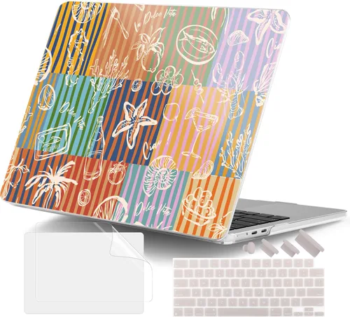 Vista 27 de DONGKE Funda para MacBook Air M4 de 13.6 pulgadas 2025 2024 2023 2022 Modelo A3240 A3113 A2681 M3 M2 Chip, carcasa rígida de plástico con Touch ID