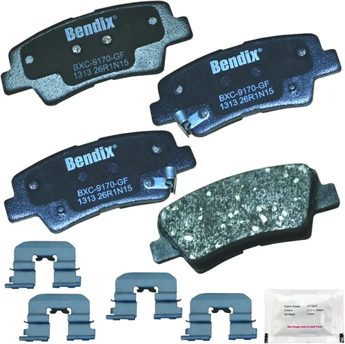 Vista 163 de Pastillas de Freno Traseras Cerámicas Bendix Priority1 CFC1510 para INFINITI QX56 2013-2011, QX80 2024-2014, Nissan Armada 2023-2017
