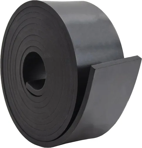 Vista 18 de DEVNOL Tira de goma de 1/2 (.500 pulgadas) de grosor x 1 pulgada de ancho x 10 pies de largo, grado 65A para junta, protección de superficie, sellado