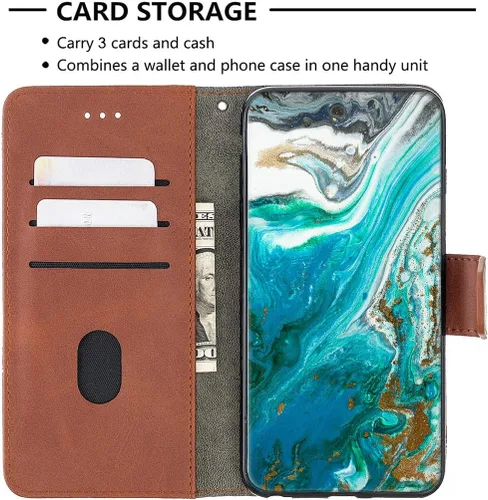 Vista 3 de Case for Celular Kalley Element 5+Plus Case Compatible with Celular Kalley Element 5+Plus Phone Case Flip Stand Cover Stitching Style Wallet Case