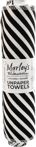 Vista 26 de Marley's Monsters Toallas sin papel - Rollo de 12 unidades, Toallas de papel reutilizables sin papel, de algodón, libres de árboles (Crepúsculo)