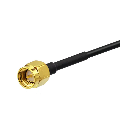 Vista 7 de BINGFU Cable de extensión de antena SMA macho a SMA hembra RG174 de 3.3 ft, 3 pies, paquete de 2 unidades compatible con 4G LTE Router Gateway Modem