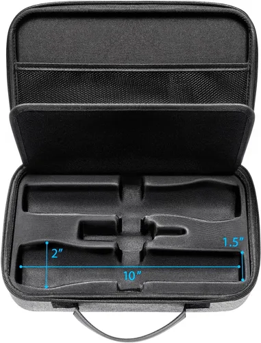 Vista 3 de Bietrun Estuche de almacenamiento de micrófono portátil para micrófonos inalámbricos WXM 02WXM 04WXM 19WXM19AWXM 21, carcasa exterior rígida EVA