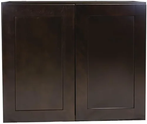 Vista 12 de Brookings Shaker - Gabinete de cocina de pared no ensamblado W2730, 27"" x 12"" x 30"", pintado en blanco con Sherwin Williams®, madera maciza