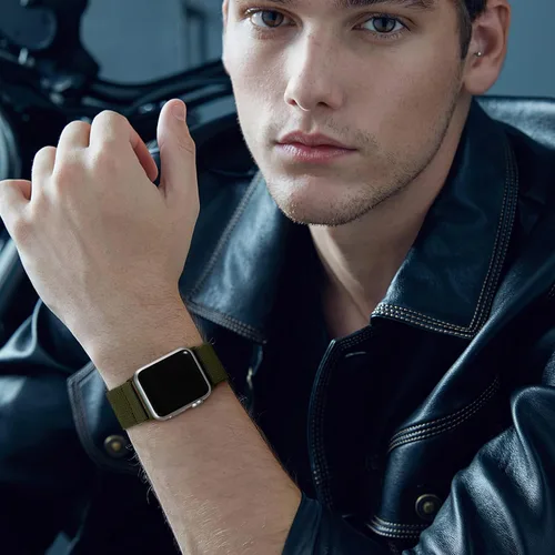 Vista 7 de DaQin Paquete de 3 bandas elásticas Solo Loop compatibles con Apple Watch para hombres de 49 mm, 46 mm, 45 mm, 44 mm, 42 mm, correa elástica