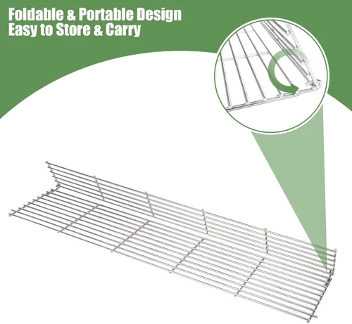 Vista 4 de GRISUN Rejilla de calentamiento para parrilla de pellets Pit Boss 700FB, estante de calentamiento superior de acero inoxidable para Pit Boss 400FB
