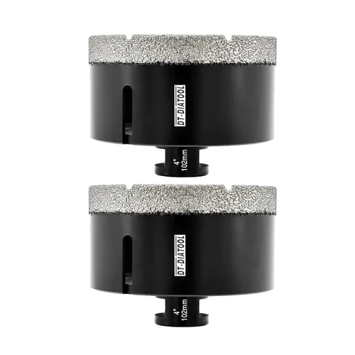 Vista 34 de DT-DIATOOL Broca de núcleo de diamante de 1/4 pulgada con hilo 5/8"-11 de vacío soldado para baldosas de porcelana, cerámica, gres, mármol, granito