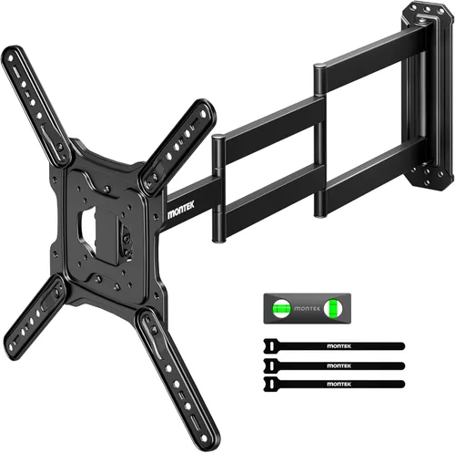 Vista 12 de monTEK Soporte de pared para TV de brazo largo para la mayoría de televisores de 23 a 65 pulgadas, extensión de 29 pulgadas de brazo giratorio