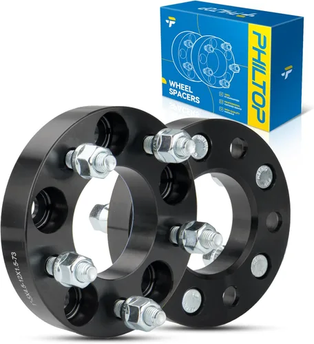 Vista 71 de PHILTOP 4x100 1.25" Espaciadores de rueda para Yaris, 2 piezas de espaciadores de rueda centrados en buje con 54.1mm de diámetro interior del buje