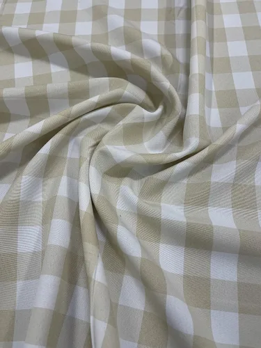 Tela de Polipopelina a Cuadros Gingham de 1" por Yarda - 60 Pulgadas de Ancho para Costura, Acolchado, Manteles, Cortinas, Ropa, Manualidades,