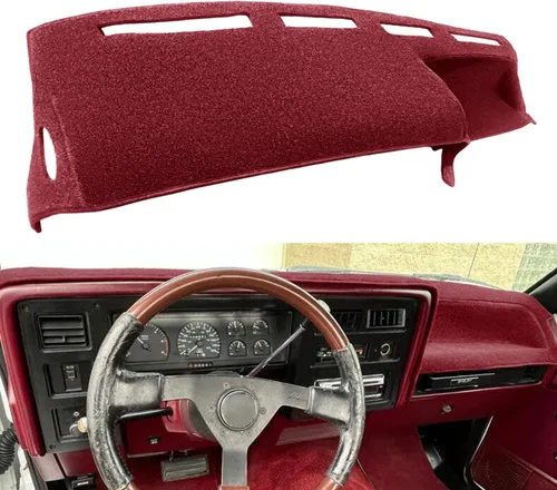 Vista 7 de Funda para tablero a medida para Dodge Dakota, alfombrilla para tablero con protector de alfombra F135 (Negro)