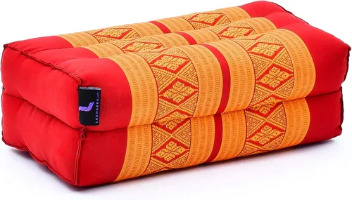 Vista 9 de Leewadee Bloque de yoga - Cojín de suelo para práctica de yoga, cojín de asiento de meditación para entrenamientos llenos de kapok