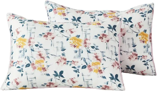 Vista 11 de WINLIFE Juego de 2 fundas de almohada de algodón 100%, tamaño estándar, de fibras largas, 20×26 pulgadas, fundas de almohada frescas, transpirables