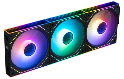 Vista 15 de Thermalright TL-M12QRW 120mm Ventiladores de carcasa PC con palas inversas, flujo de aire de 1500RPM, ARGB Daisy-Chain, iluminación Infinity-Mirror